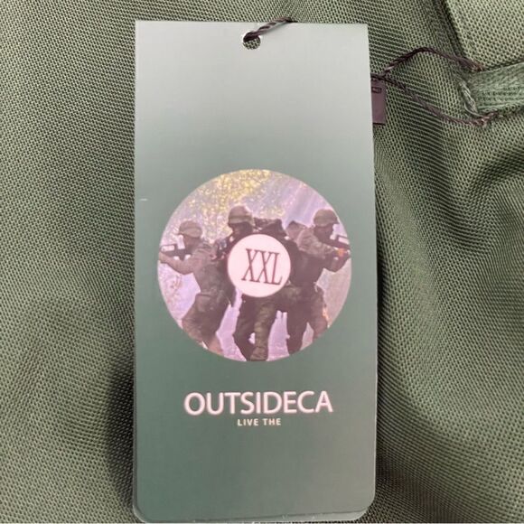 Outsideca‎ Tactical Shirt Mens 2XLHook & Loop Sleeve Patch Solid Green Shooting - Picture 11 of 15